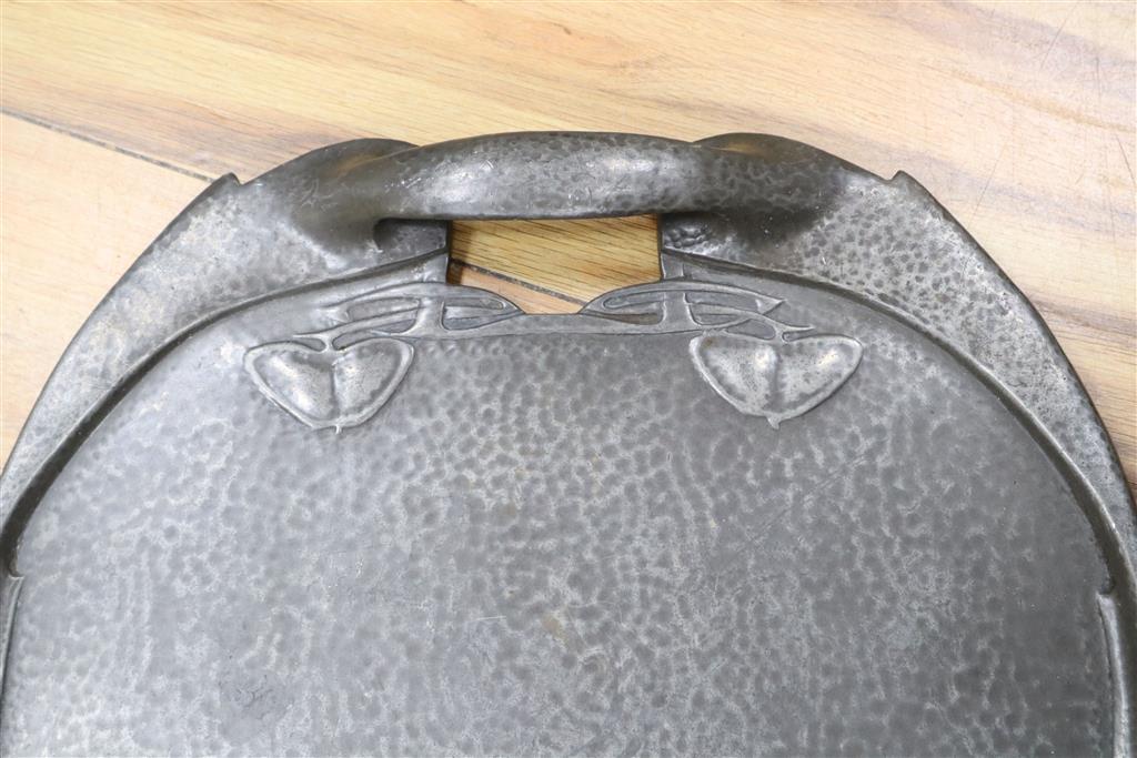 A Liberty Tudric pewter tray, shape 0231, 48 x 35cm